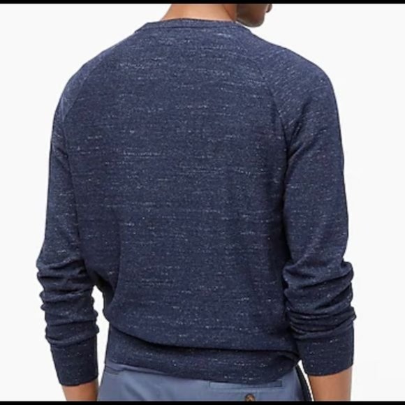 J. Crew Factory Men’s Cotton Raglan Sleeve Budded Crewneck Size Large - Picture 2 of 8